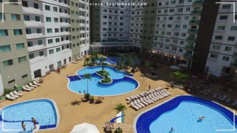 Aluguel para temporada no Riviera Park Thermas Flat Service em Caldas Novas