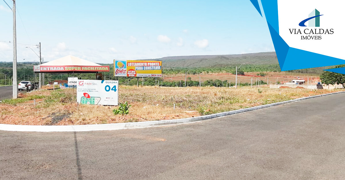 Lotes Parcelados em Caldas Novas Jardim Park Sul